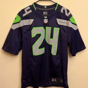 Nike Seattle Seahawks jersey #24 M. Lynch Sz Medium great condition